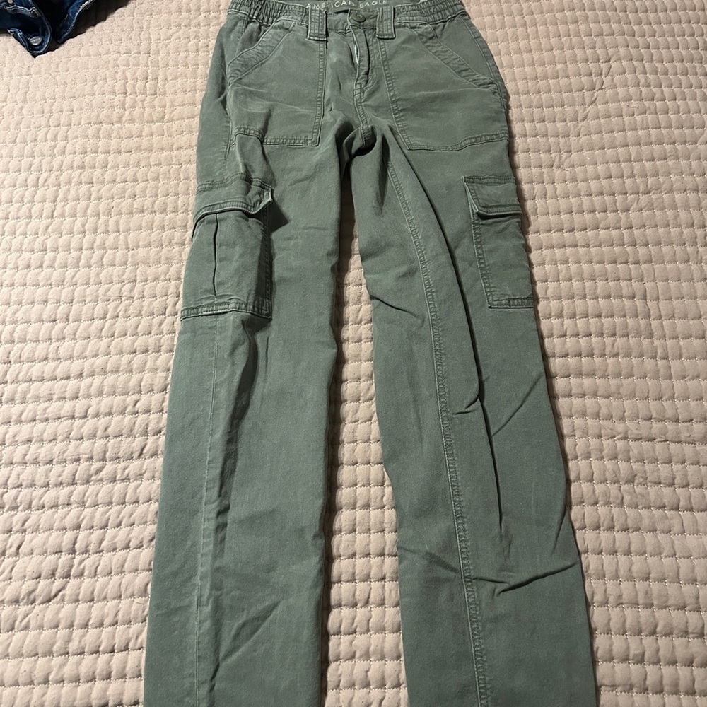 American Eagle Outfitters Green Cargo Joggers